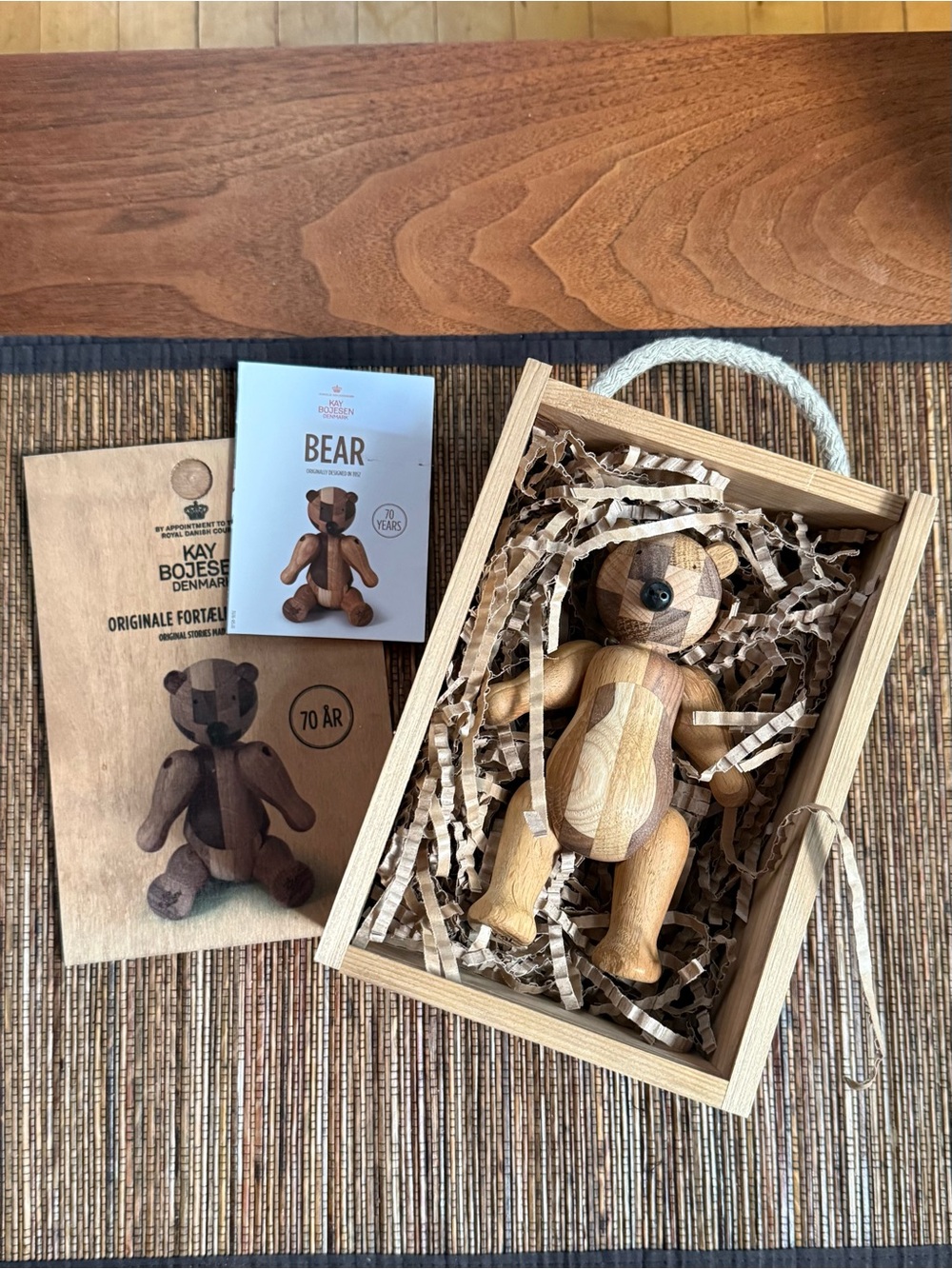 Kay Bojesen Bear 70th Anniversary Denmark Danish Wood Limited Edition RARE Small